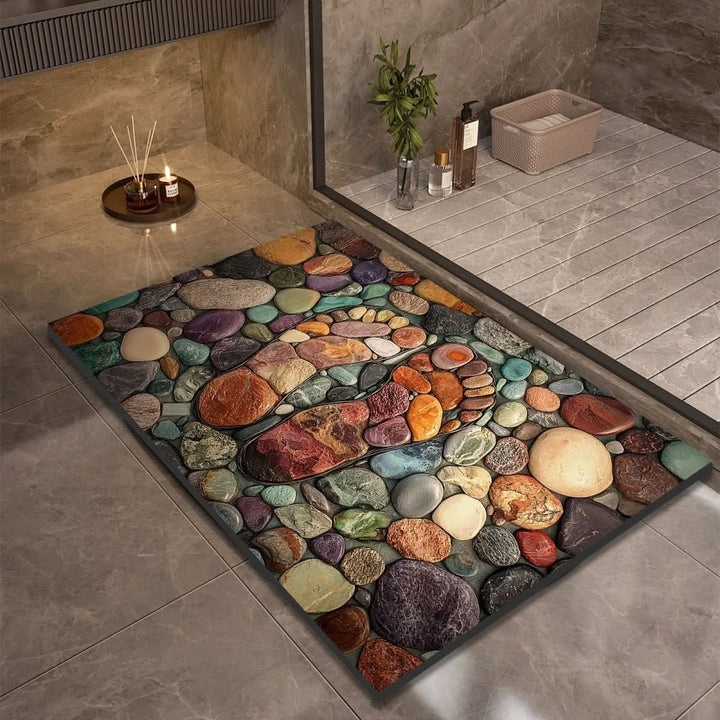 Halksäker och Hurtigtörkende Badematte – Modern Design