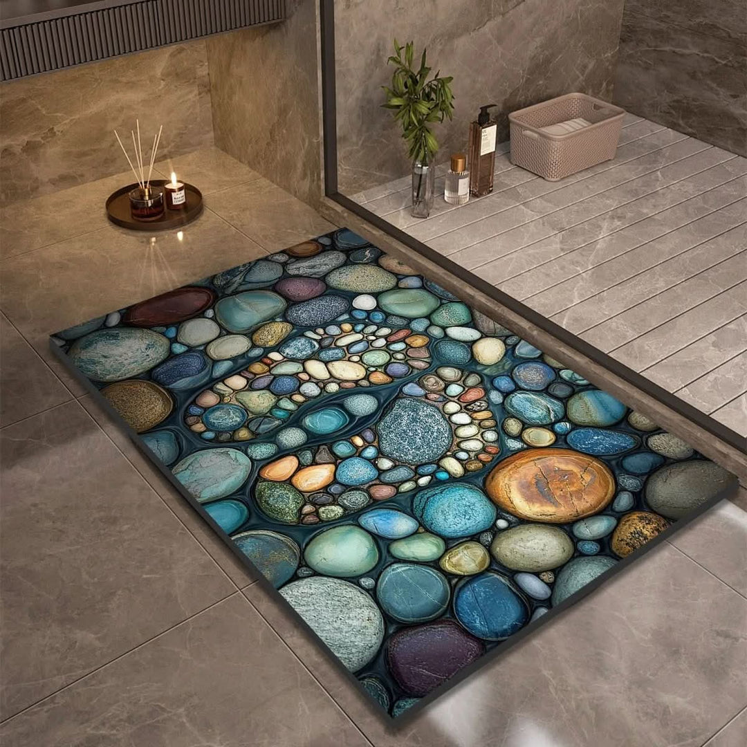 Halksäker och Hurtigtörkende Badematte – Modern Design