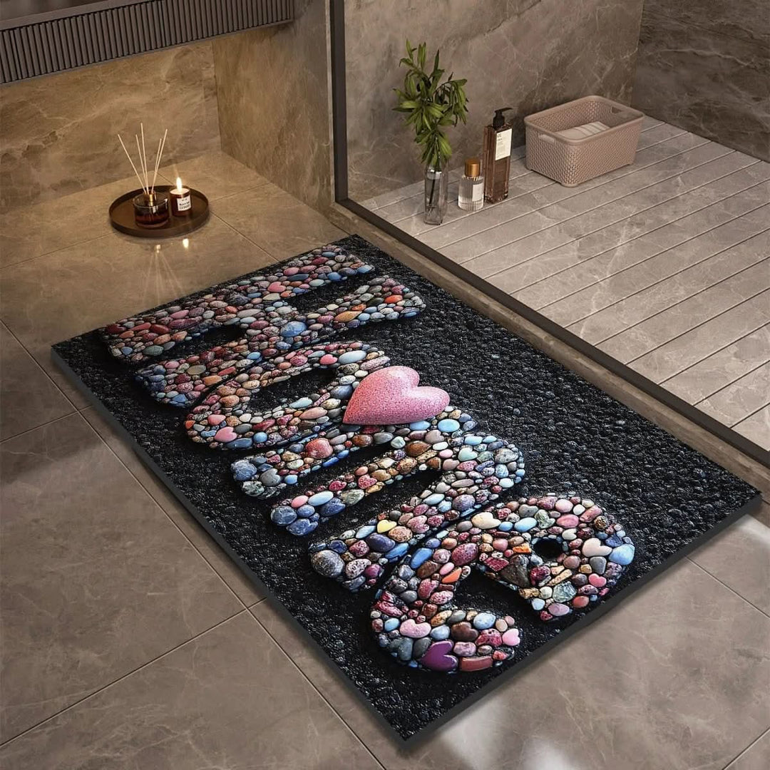 Halksäker och Hurtigtörkende Badematte – Modern Design