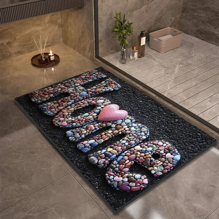 Halksäker och Hurtigtörkende Badematte – Modern Design