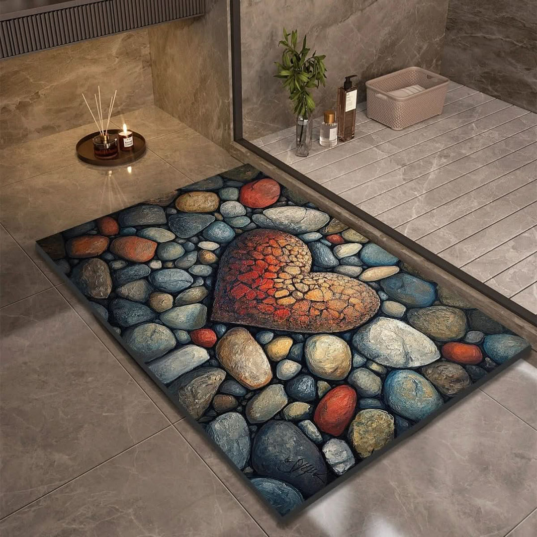 Halksäker och Hurtigtörkende Badematte – Modern Design