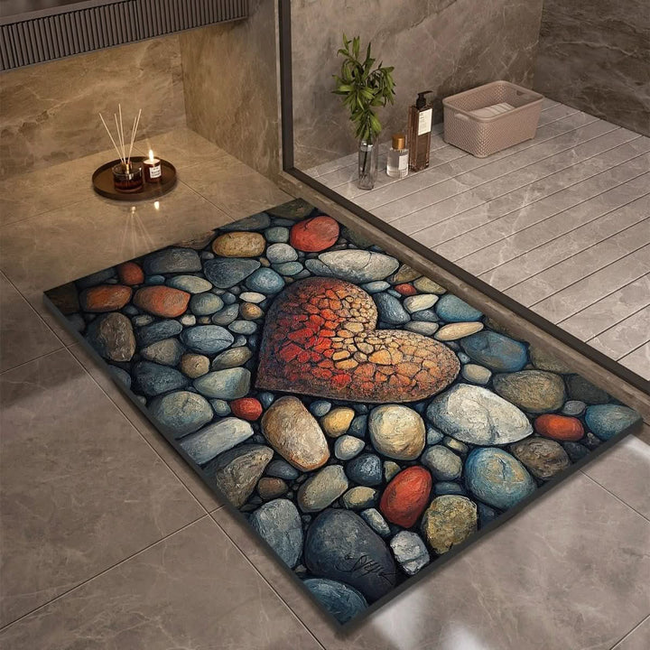 Halksäker och Hurtigtörkende Badematte – Modern Design
