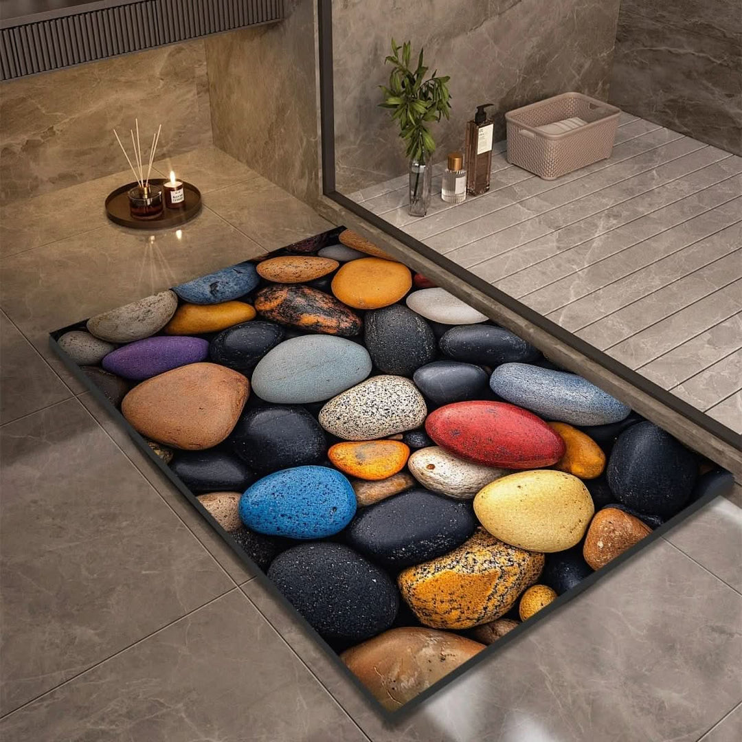 Halksäker och Hurtigtörkende Badematte – Modern Design