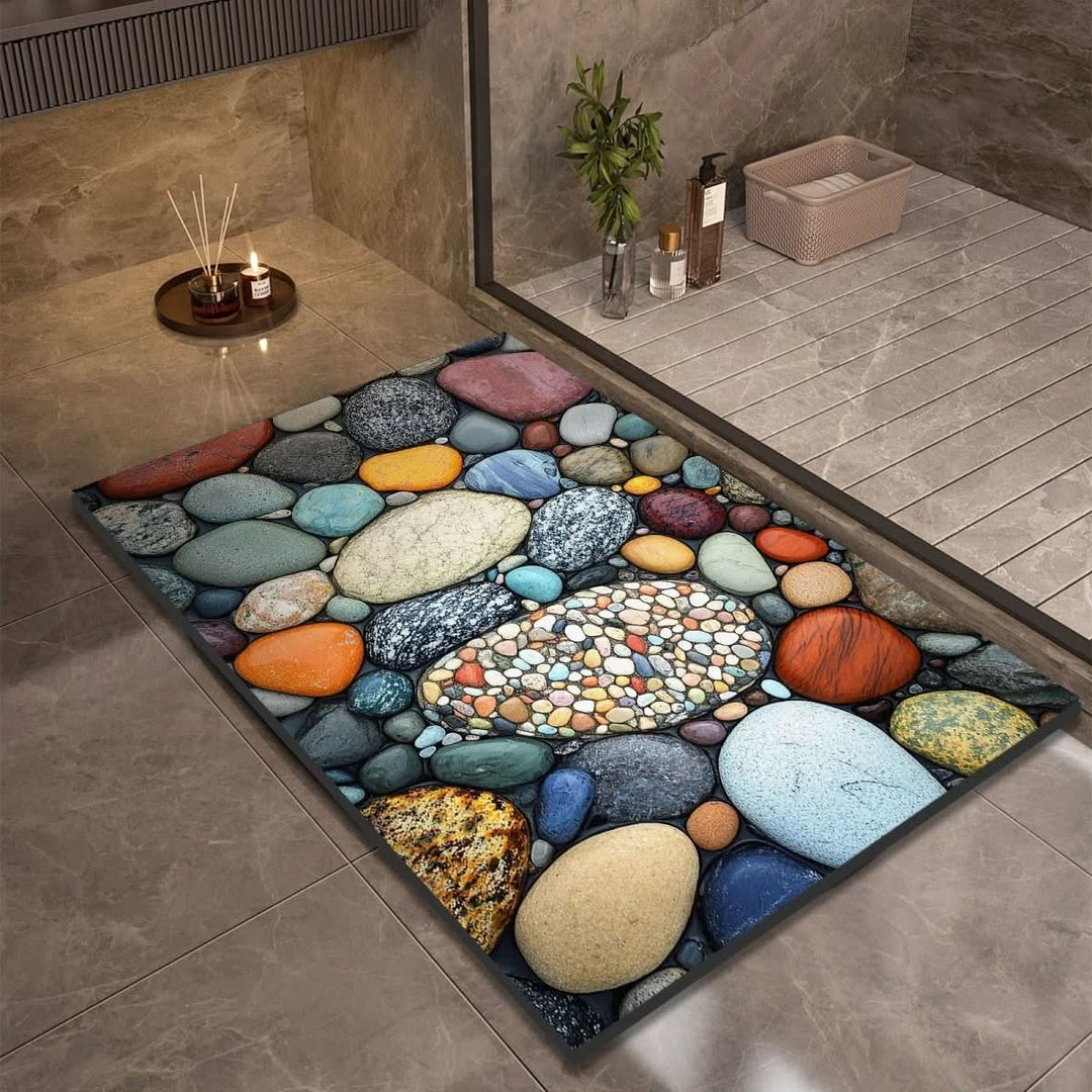 Halksäker och Hurtigtörkende Badematte – Modern Design
