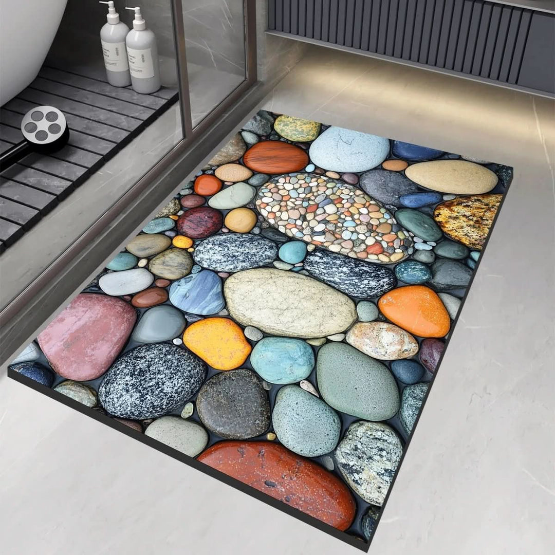 Halksäker och Hurtigtörkende Badematte – Modern Design