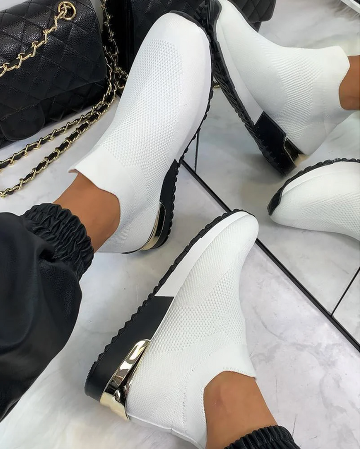 Kvinnor Modern Slip-on Sneakers – Komfort och Stil för Vardagen
