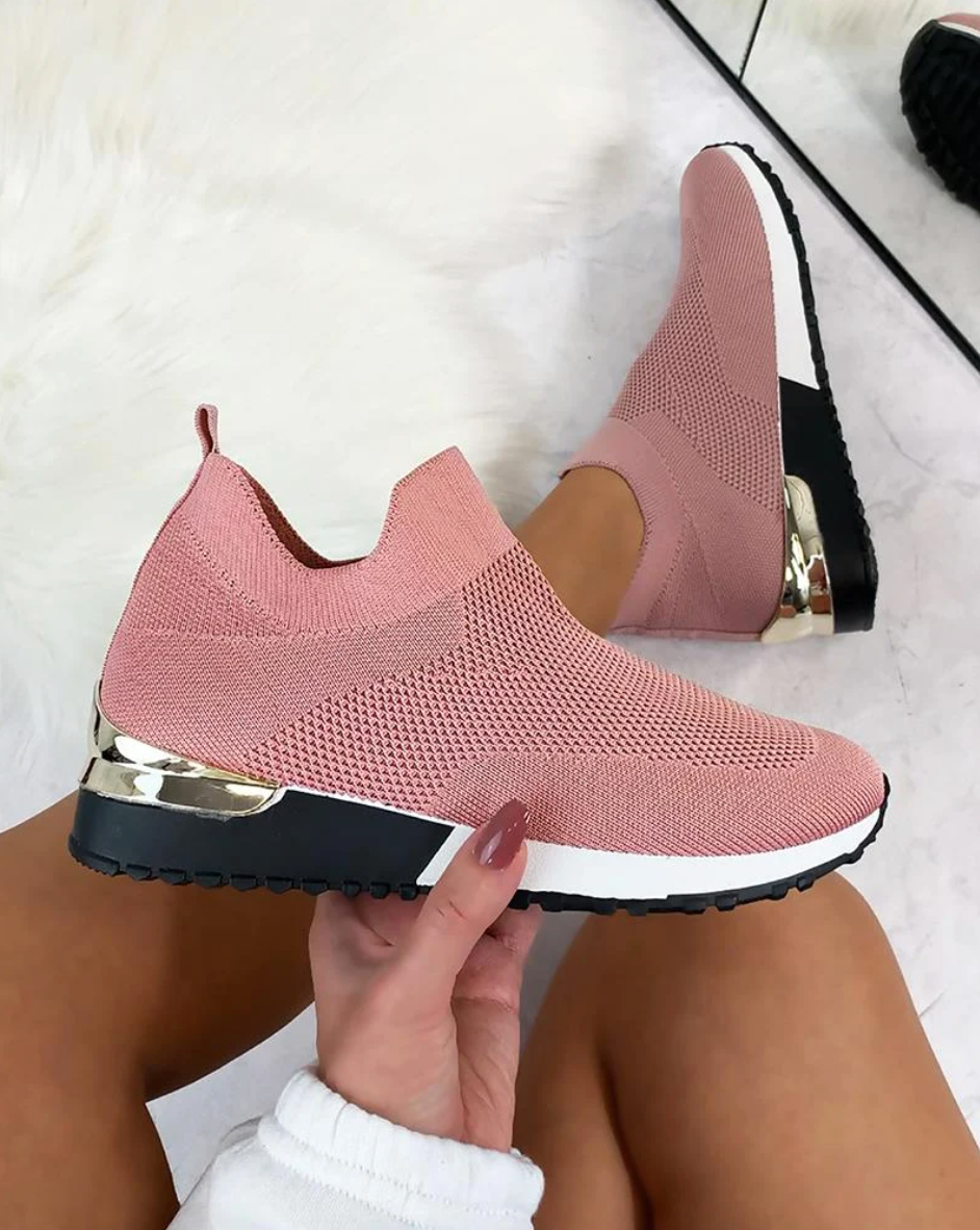 Kvinnor Modern Slip-on Sneakers – Komfort och Stil för Vardagen