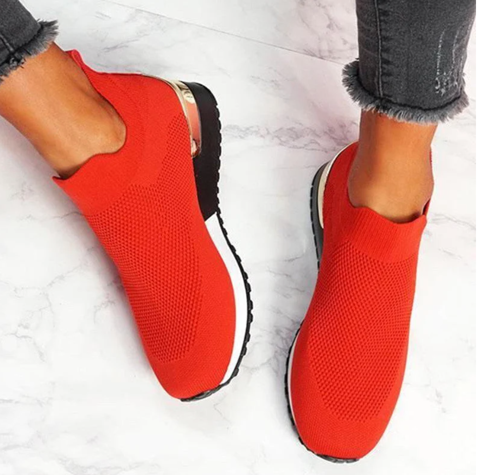 Kvinnor Modern Slip-on Sneakers – Komfort och Stil för Vardagen