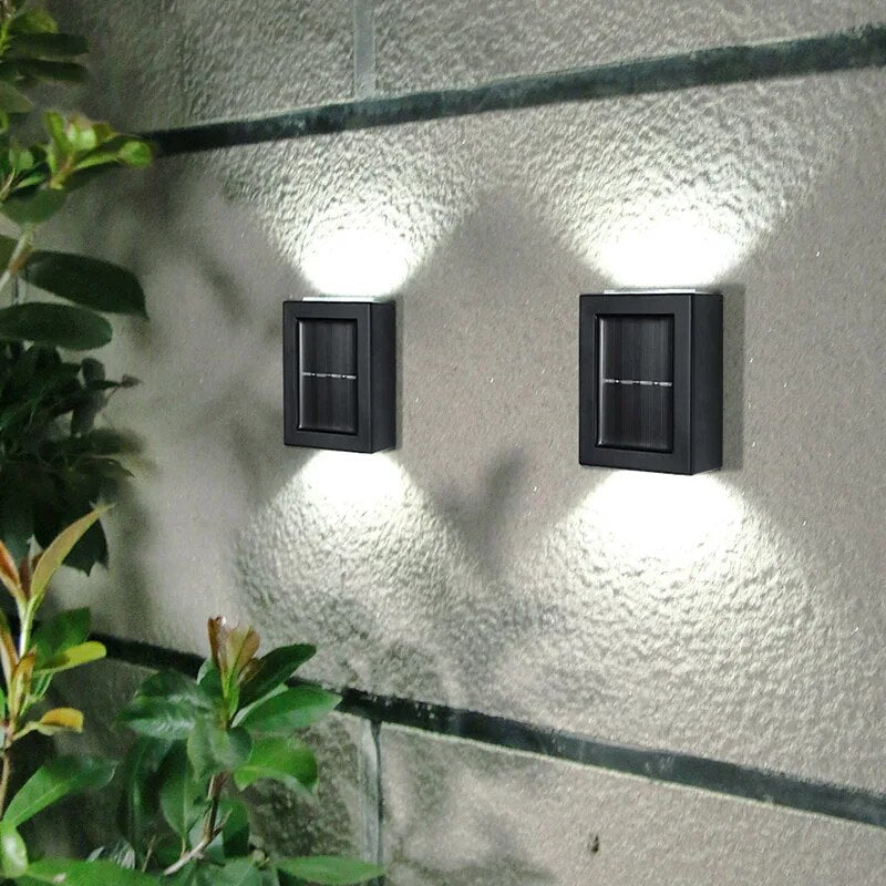 Solcelledrevne Vegglamper - IP65 Vattentäta LED Ljus