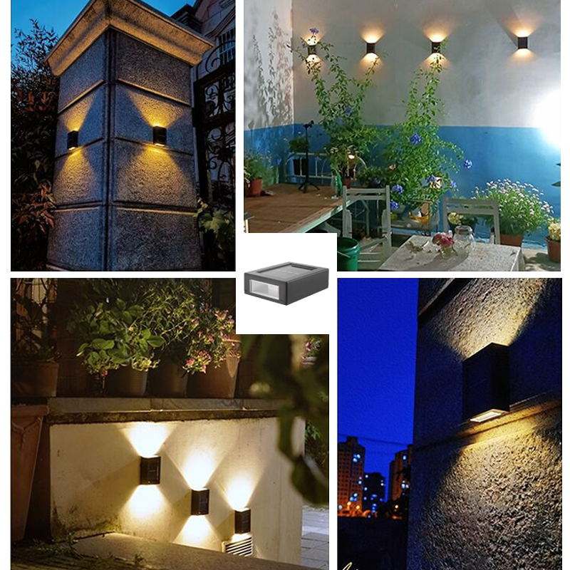 Solcelledrevne Vegglamper - IP65 Vattentäta LED Ljus