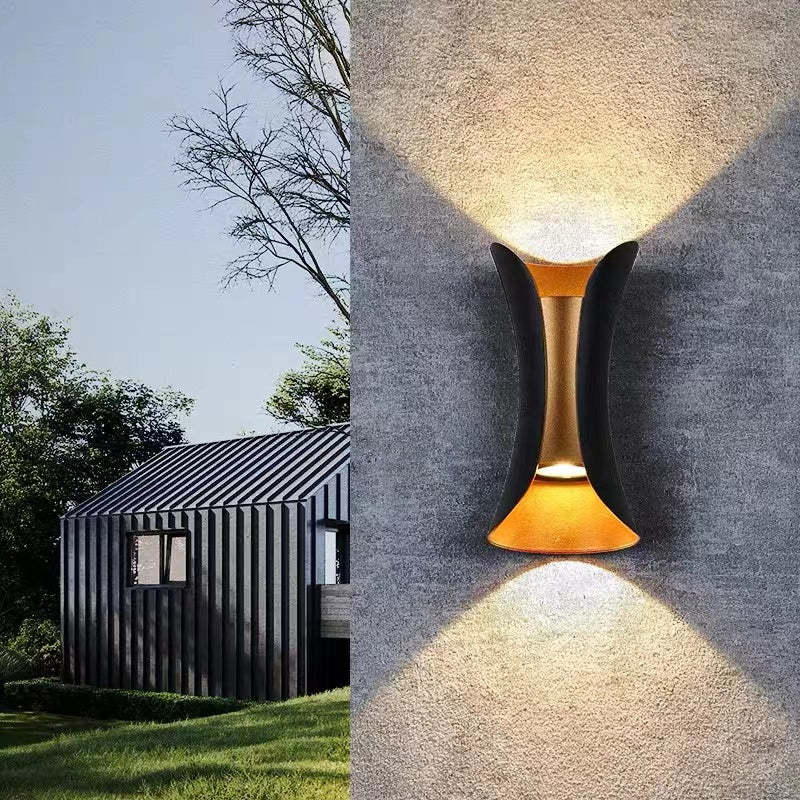 Modern LED Vägglampa - Varbestandig | UV-ljus Offentlig