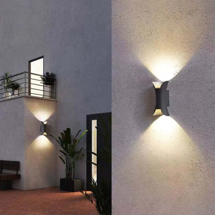 Modern LED Vägglampa - Varbestandig | UV-ljus Offentlig