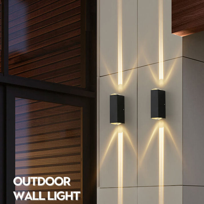 Modern Utomhus Vägglampa i Rektangulär Design