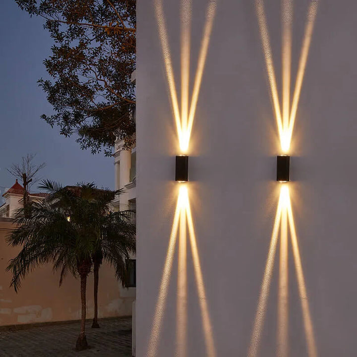 Modern Utomhus Vägglampa i Rektangulär Design