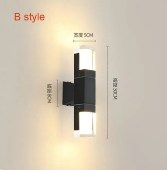 Vägglampa Ute med Bevegelsessensor Modern Design för Inngangspartier och Hager