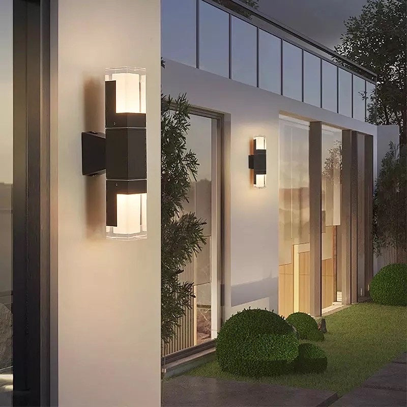Vägglampa Ute med Bevegelsessensor Modern Design för Inngangspartier och Hager
