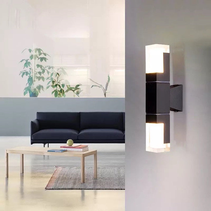 Vägglampa Ute med Bevegelsessensor Modern Design för Inngangspartier och Hager