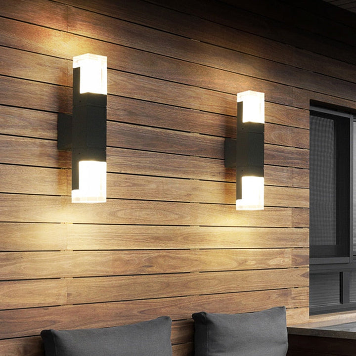 Vägglampa Ute med Bevegelsessensor Modern Design för Inngangspartier och Hager