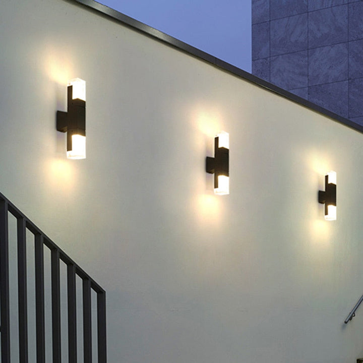 Vägglampa Ute med Bevegelsessensor Modern Design för Inngangspartier och Hager