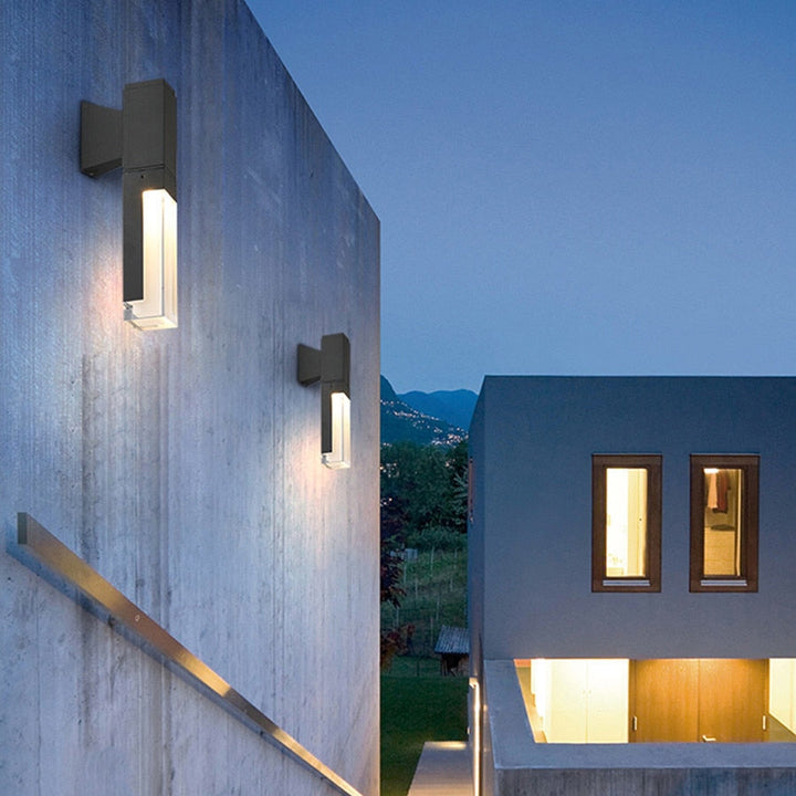 Vägglampa Ute med Bevegelsessensor Modern Design för Inngangspartier och Hager