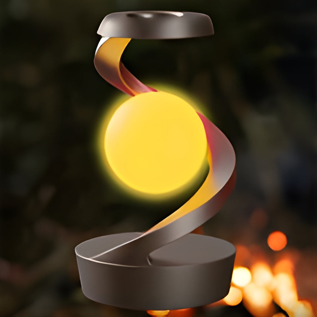 Modern Svevende Lampa med Roterende LED och Trådlös Laddning