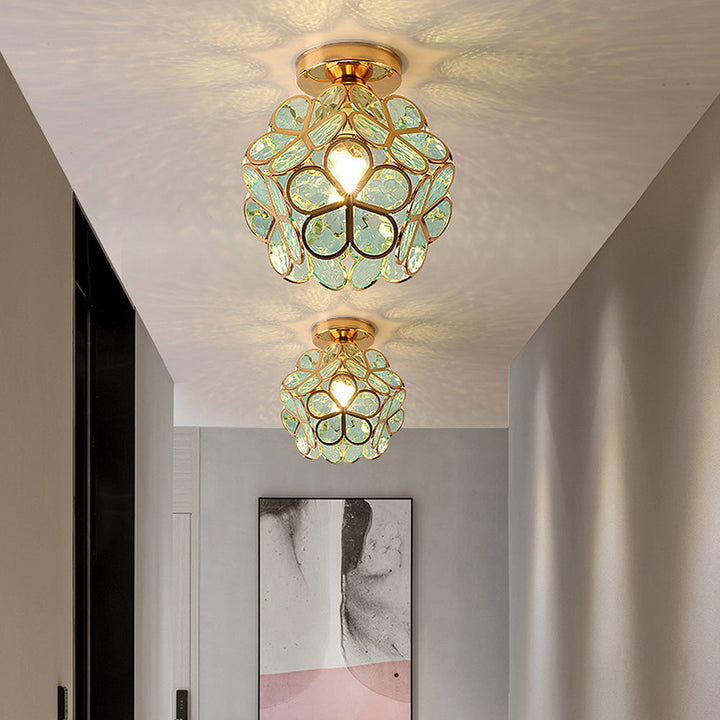 Taklampa i Blomsterdesign för Vardagsrum och Gång