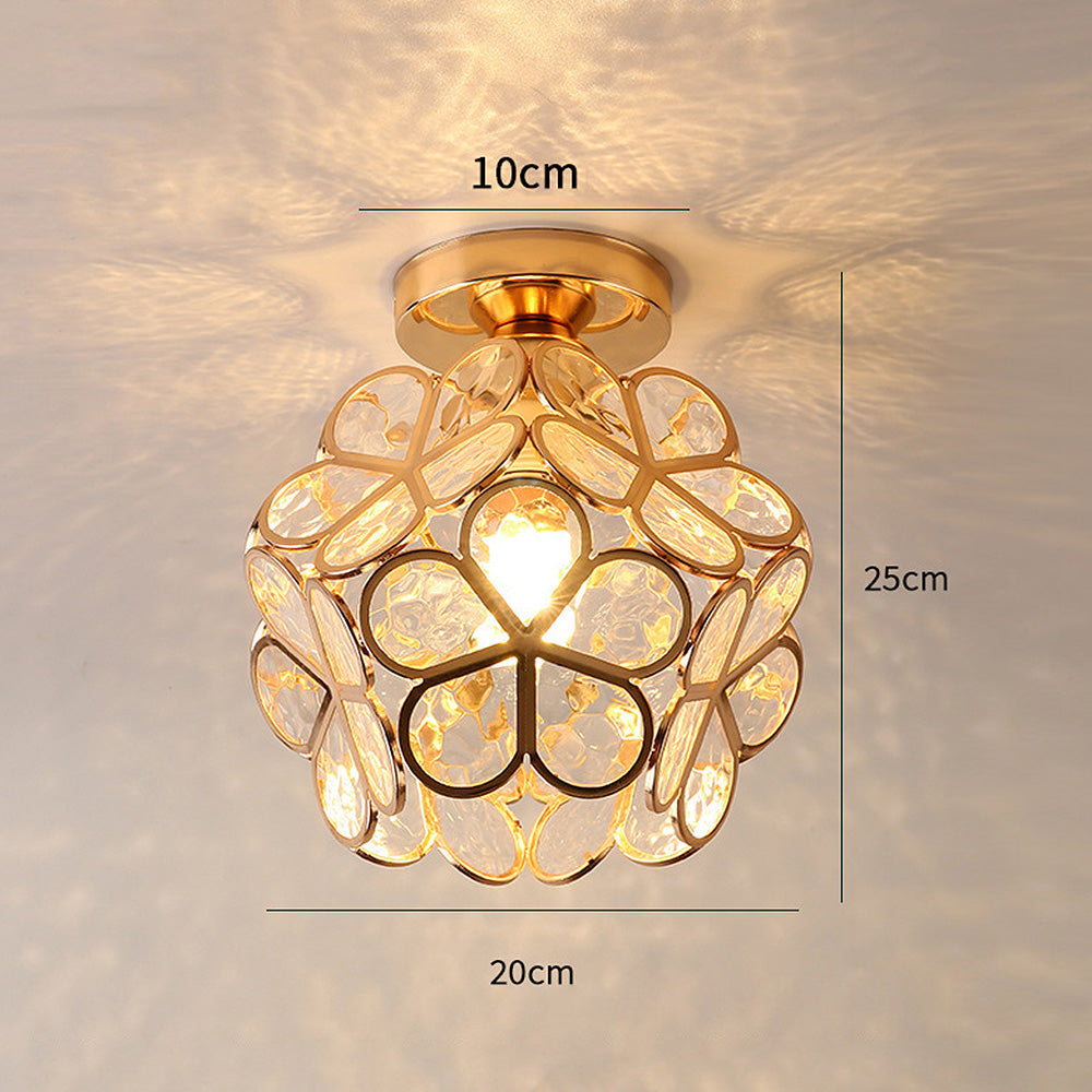 Taklampa i Blomsterdesign för Vardagsrum och Gång