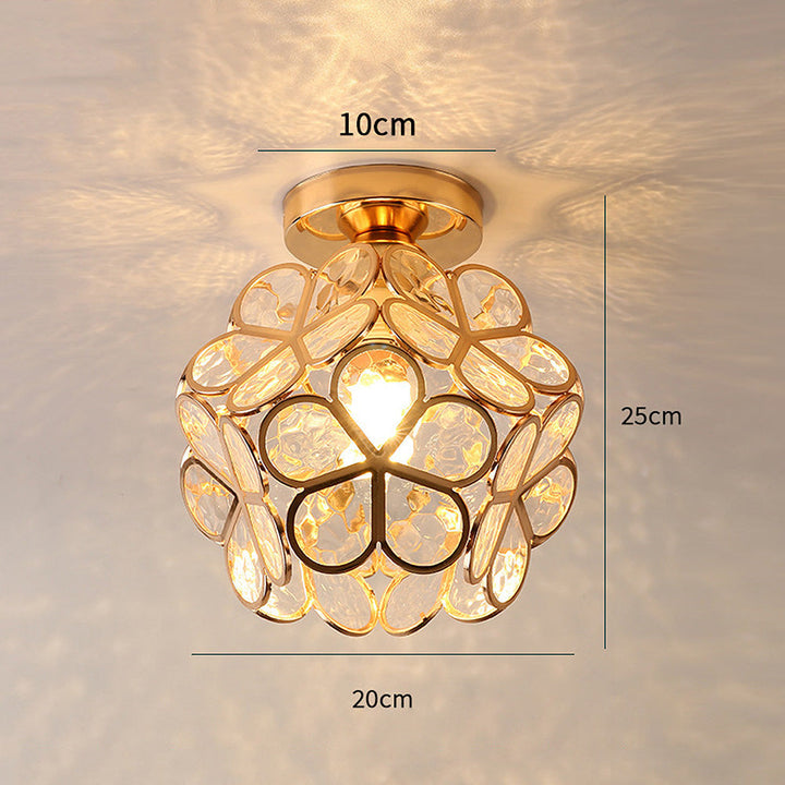 Taklampa i Blomsterdesign för Vardagsrum och Gång