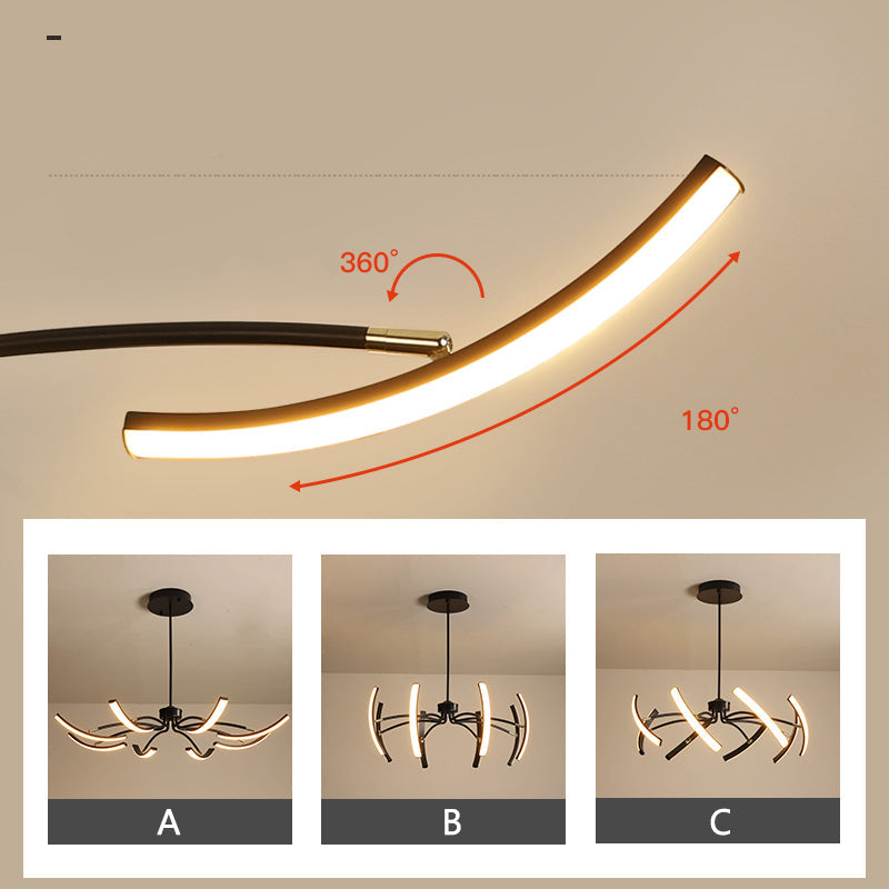 Modern Taklampa - Luster Design med LED-ljus