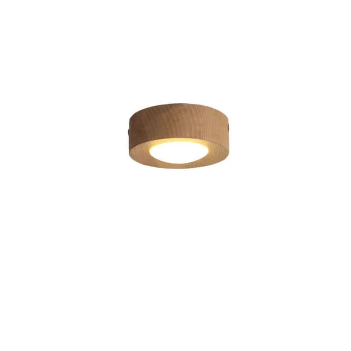 Taklampa med Varm LED &amp; Elegant Valnött-Look