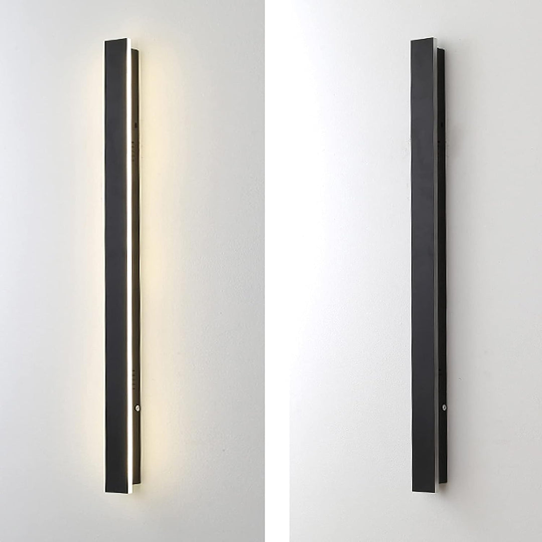 Modern Utomhus Vägglampa med Lineärt Design – Flera Storlekar