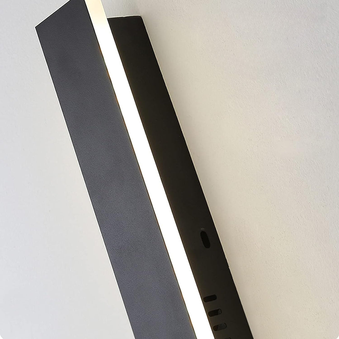 Modern Utomhus Vägglampa med Lineärt Design – Flera Storlekar