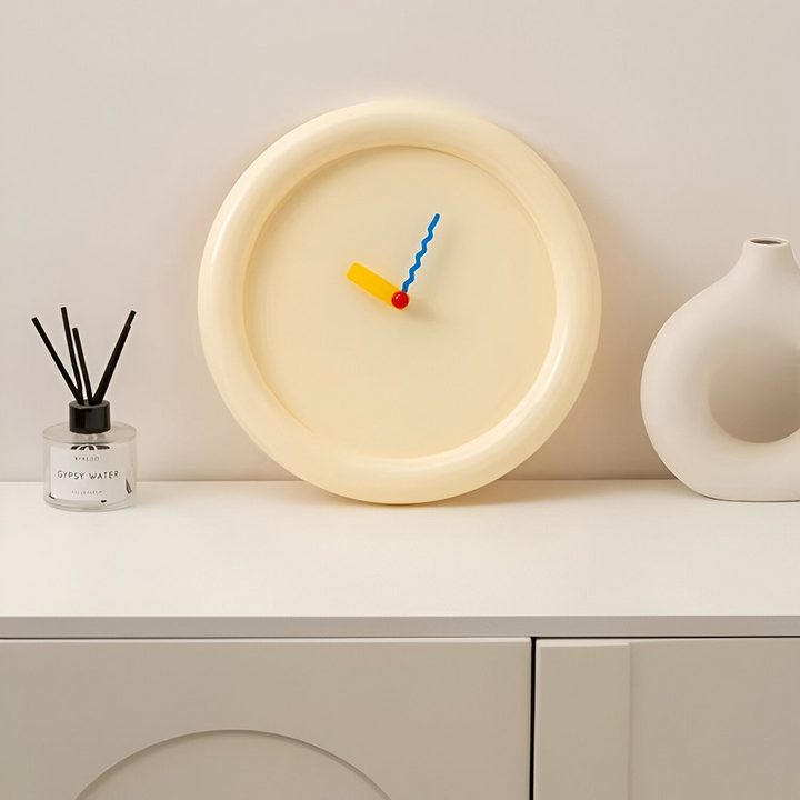 Modern Veggklokke 30 cm Färgglad för Hemmet