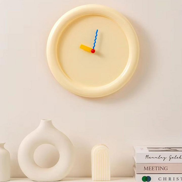 Modern Veggklokke 30 cm Färgglad för Hemmet