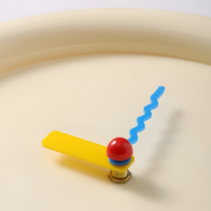 Modern Veggklokke 30 cm Färgglad för Hemmet