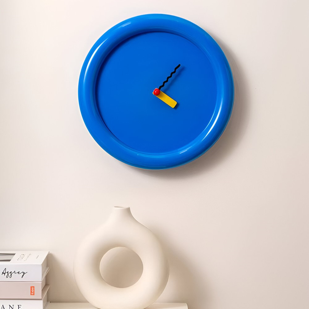 Modern Veggklokke 30 cm Färgglad för Hemmet