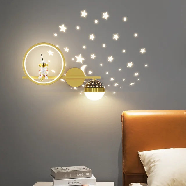 Modern Vägglampa för Barnerom – Mjuk och Lekfull Belysning