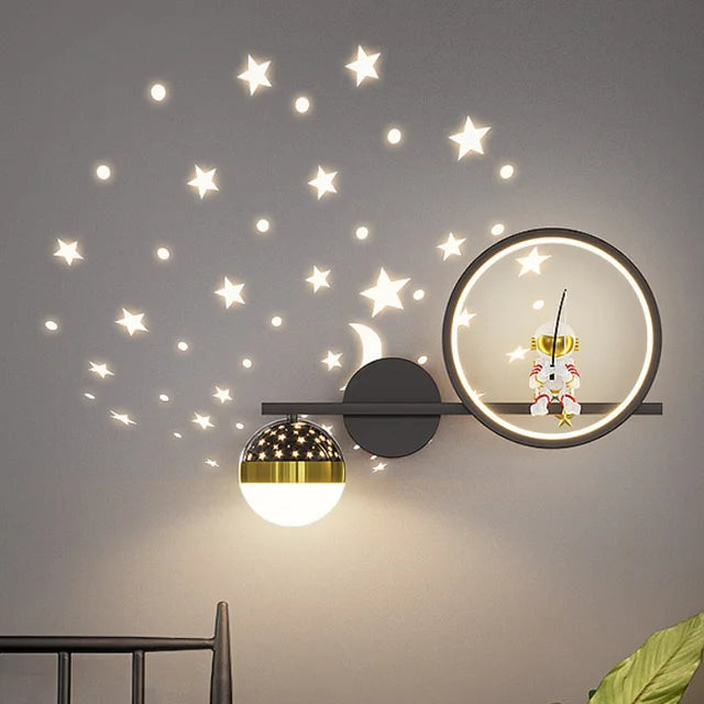 Modern Vägglampa för Barnerom – Mjuk och Lekfull Belysning