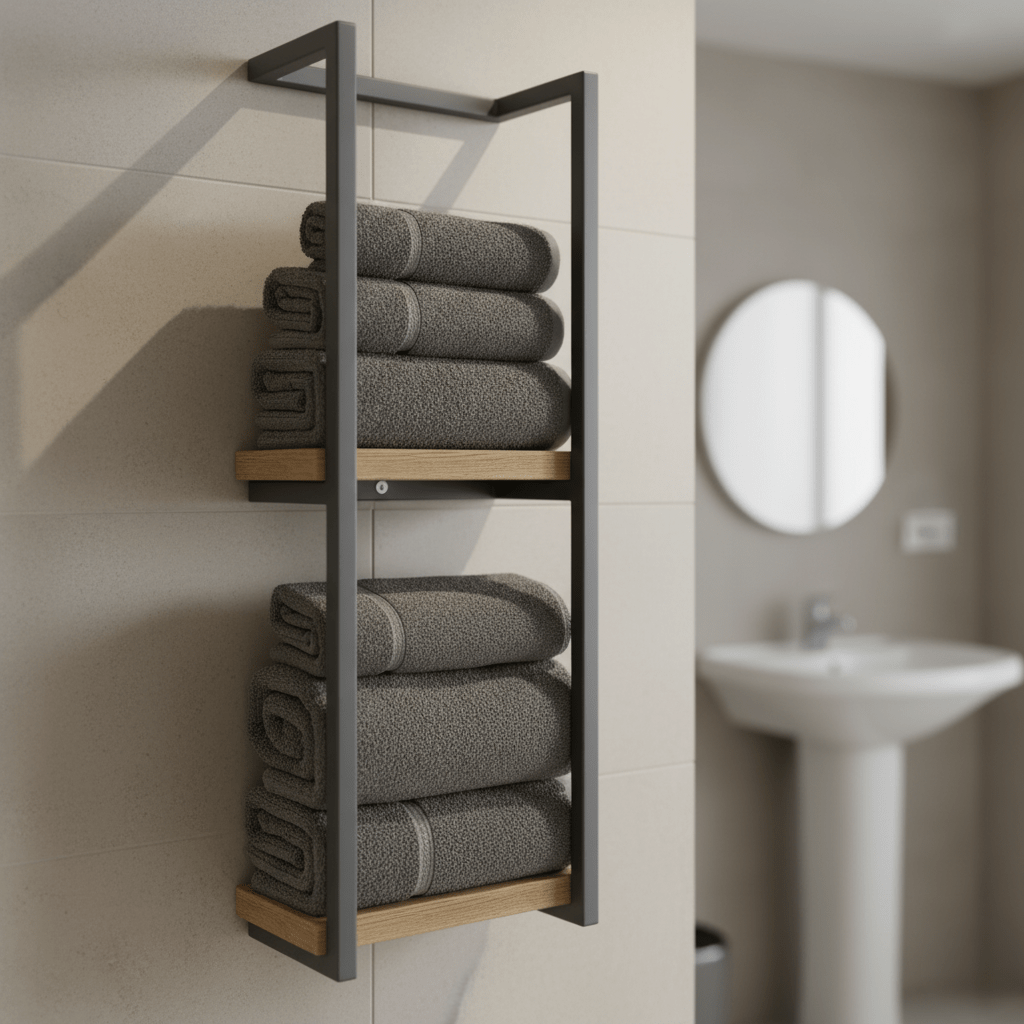 Modern Vegghåndkleholder – Platsbesparande och Elegant