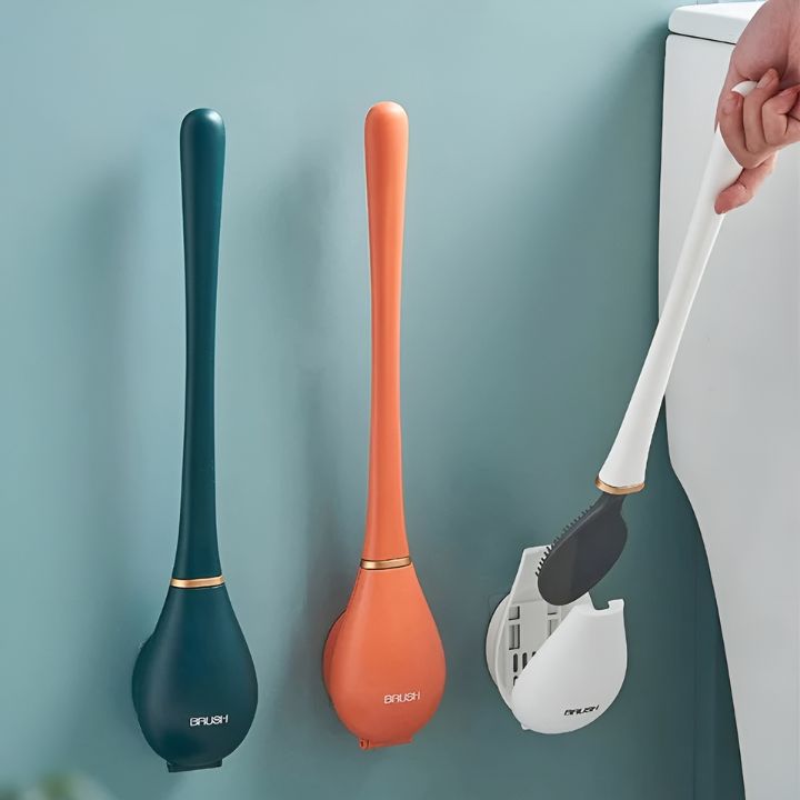 Modern Veggmontert Toalettbörste för Hygienisk Baderom