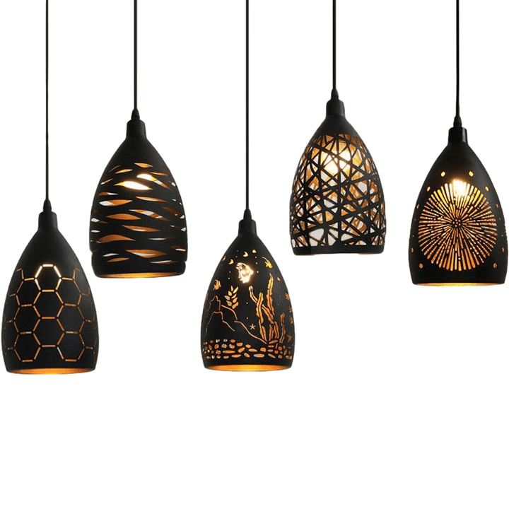 Besson Pendellamper - Mönstret Metalllampe | Justerbar Design