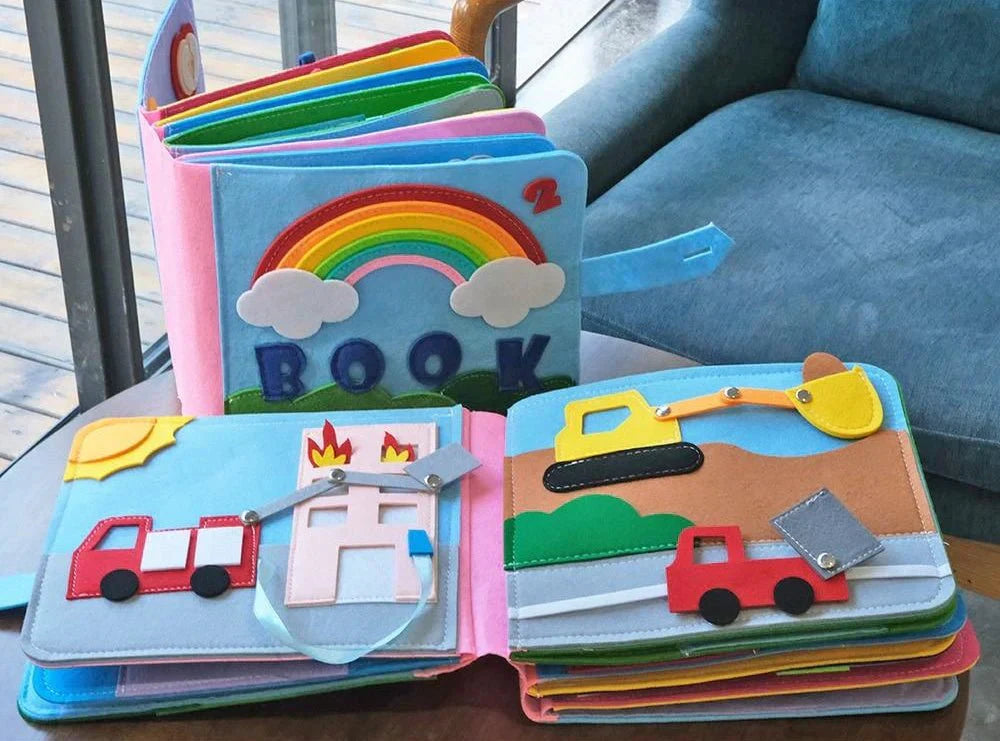 Interaktiv Montessori-eventyrbok för barn