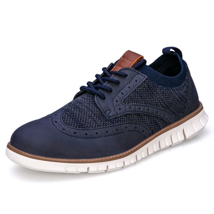 Andningsbar Herrskor - Klassisk Design | Bekväm Brogue