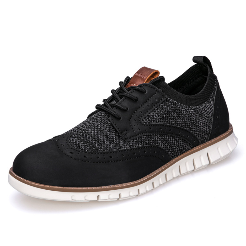 Andningsbar Herrskor - Klassisk Design | Bekväm Brogue