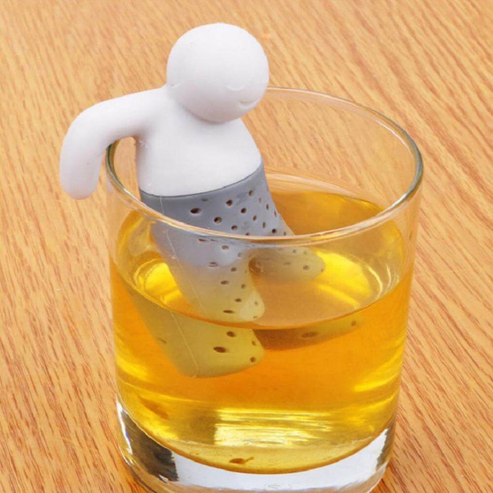 Mr. Te-Infuser i Silikon – Unik och Rolig Teopplevelse