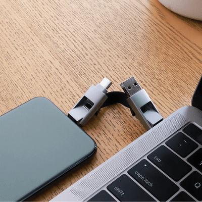 Universell 6-i-1 Multifunksjonell USB-Lader