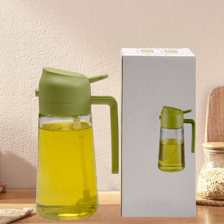 2 i 1 Oljespröyte och Dispenser – Glas | Multifunktionellt Kökverktöy