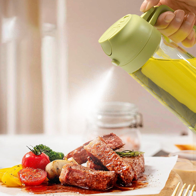 2 i 1 Oljespröyte och Dispenser – Glas | Multifunktionellt Kökverktöy