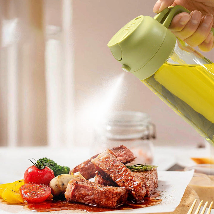 2 i 1 Oljespröyte och Dispenser – Glas | Multifunktionellt Kökverktöy