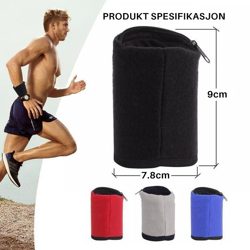 Multifunktionell Håndleddpose - Trygg Förvaring för Sport